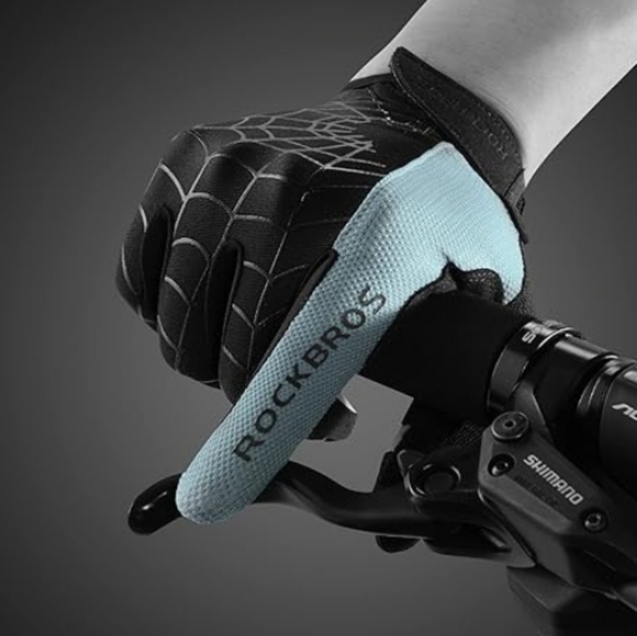 Cycling Gloves Mountain Bike Gloves Bicycle Gloves SBR Pad Anti-slip Gray New - Picture 2 of 7